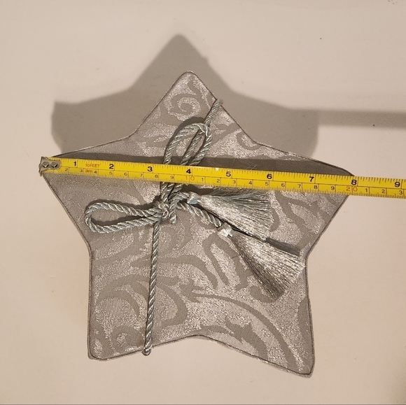 Brand New PartyLite Platinum Star Box and Glass Votive - Picture 14 of 16